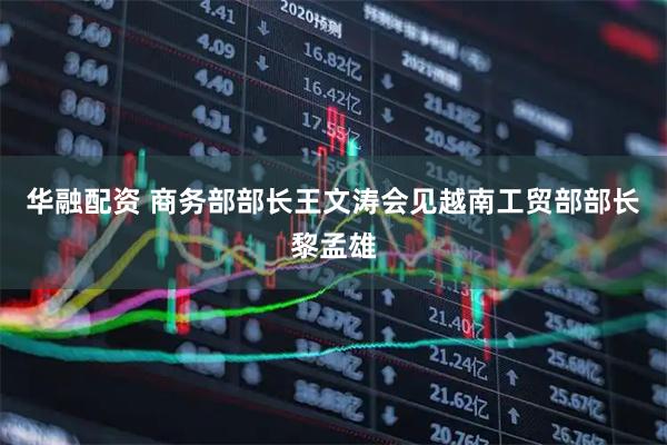 华融配资 商务部部长王文涛会见越南工贸部部长黎孟雄