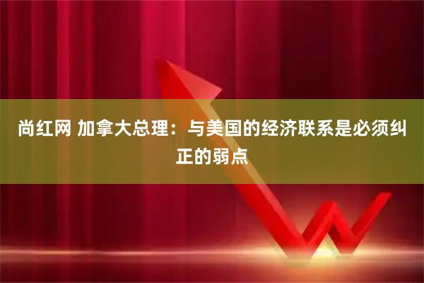 尚红网 加拿大总理：与美国的经济联系是必须纠正的弱点